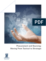 Procurement and Sourcing: Moving From Tactical To Strategic