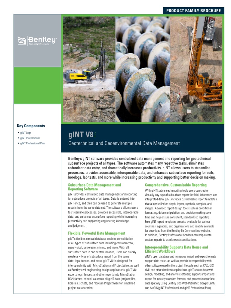 gINT ProductFamilyBroch LTR 0713 LR F | PDF | Arc Gis | Geographic ...