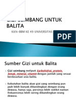 Gizi Seimbang Untuk Balita