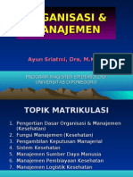 Organisasi Manajemen - Ayun Sriatmi