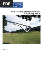 Post Tensioning Tendon Installation and Grouting Manual PDF