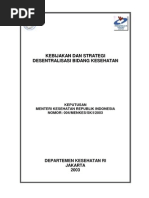 Download Kepmenkes-4-2003-Kebijakan dan Strategi Desentralisasi Bidang Kesehatanpdf by silverray85 SN218348858 doc pdf