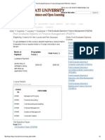 Post Graduate Diploma in Finance Management (PGDFM) _ Idolgu