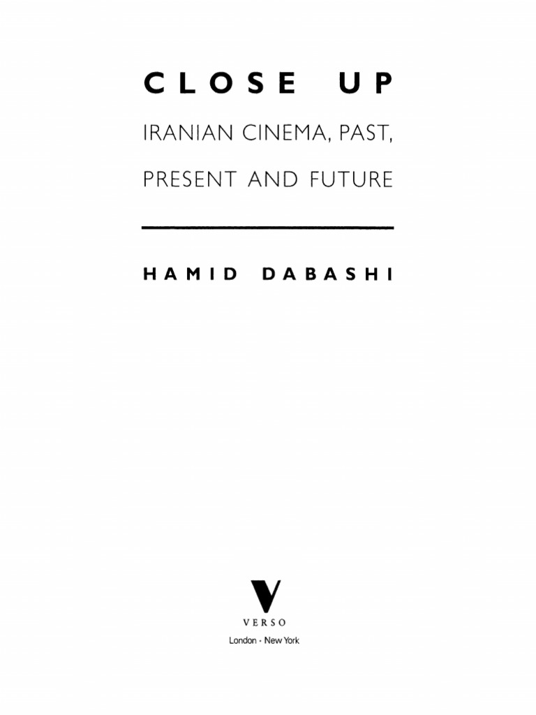 Hamid Dabashi Close Up Iranian Cinema ...