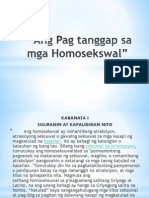 Ang Pag Tanggap Sa Mga Homosekswal