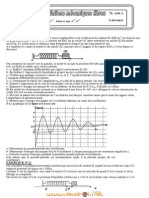 Série D'exercices N°1 - Sciences Physiques LES OSCILLATIONS LIBRES MECANIQUES - Bac Sciences Exp (2012-2013) MR ALIBI ANOUAR