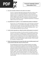 Concord Community Schools Referendum FAQ's: TH TH