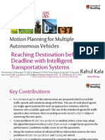 Motion Planning for Multiple Autonomous Vehicles: Chapter 8a - Reaching Before Deadline