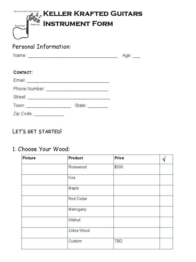 Instrumentform | PDF