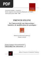 Download French online - De linteractivit aux interactions tentative de modifications des pratiques by Thomas Laigle SN218390 doc pdf
