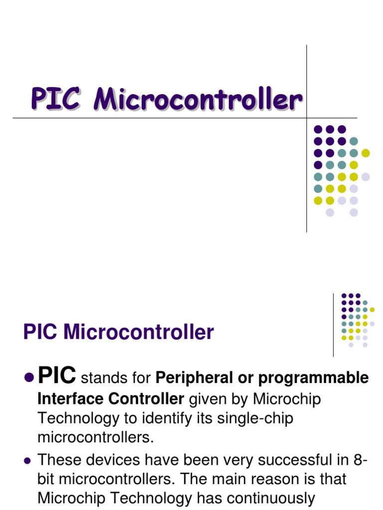 PIC Microcontroller Instruction Overview | PDF | Pic Microcontroller ...