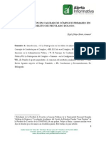 La Participacion en Calidad de Complice Primario en El Delito Peculado Doloso