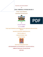 Rayalseema Thermal Power Project: Training and Development