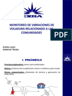 09 Monitoreo de Vibraciones de Voladura Relacionado A Las Comunidades