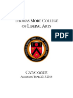 Thomas More College Catalogue 2013-14