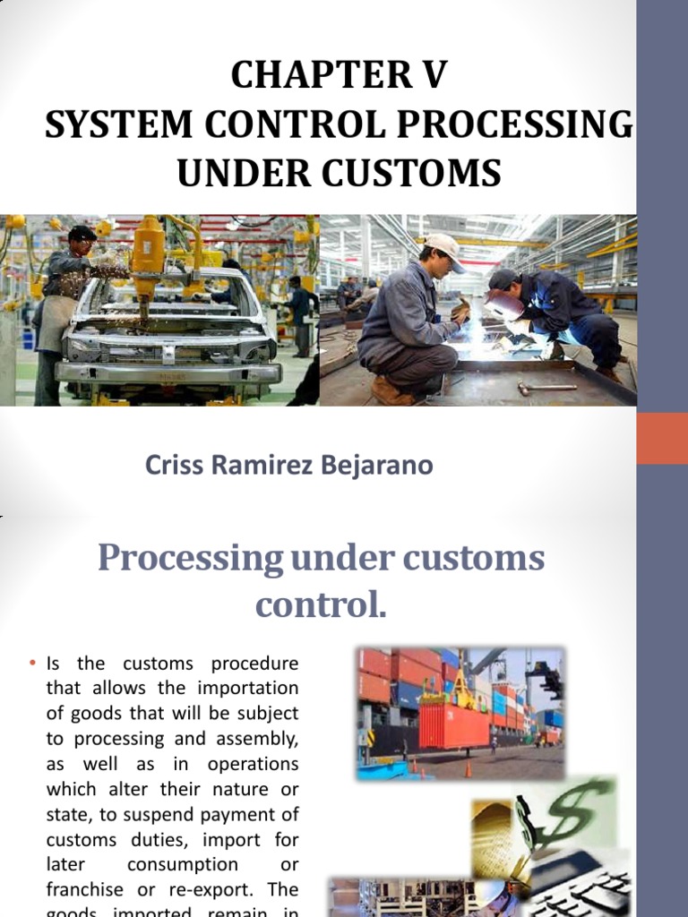System Control Processing Under Customs: Criss Ramirez Bejarano | PDF ...