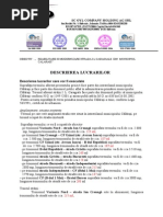 Descrierea Lucrarilor- Tehnologia, Resurse, Utilaje