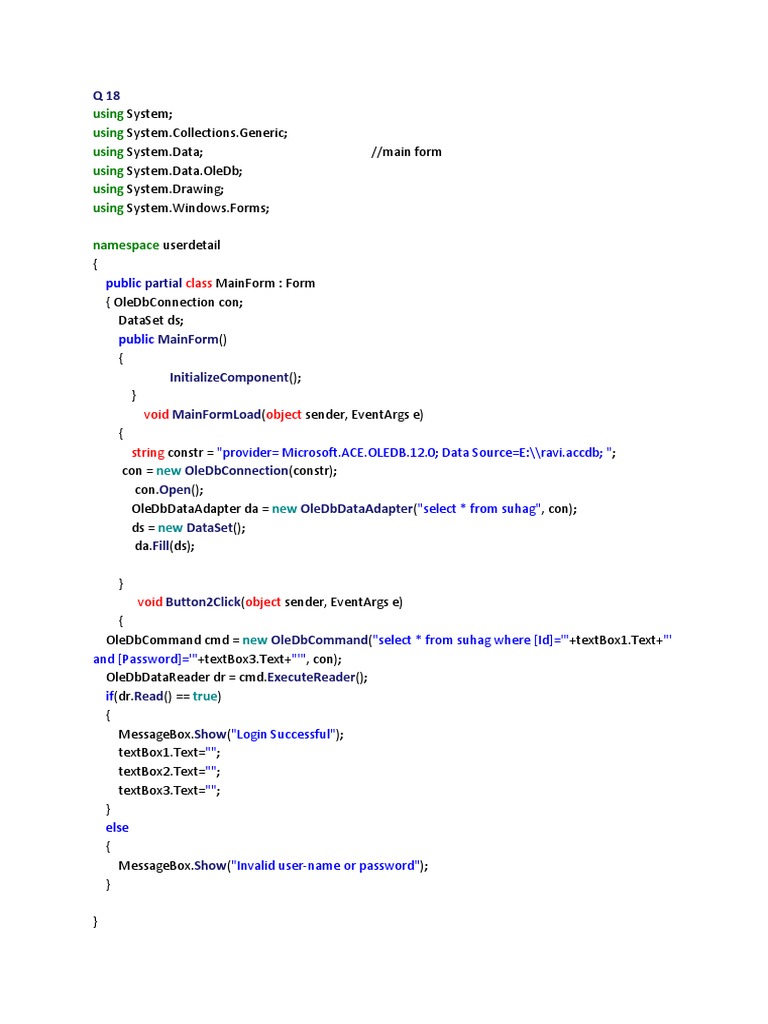 User Login and Registration Form Code | PDF | Computers
