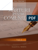 Marturii Pentru Comunitate Vol.1