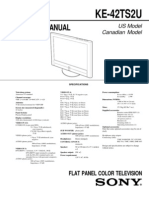 Sony Ke 42ts2u Service Manual (9 978 750 01)