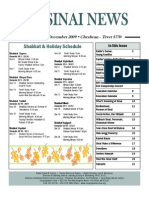 Sinai Newsletter - Nov-Dec 2009