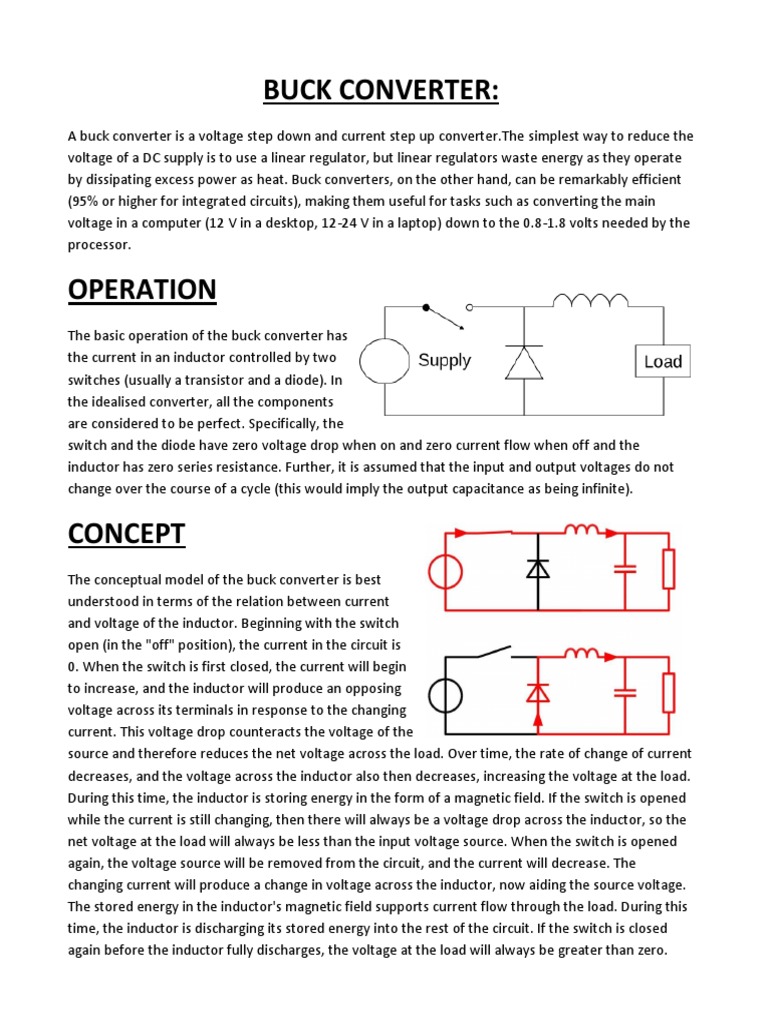 Buck Converter PDF Power (Physics) Power Electronics