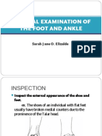 Physical Examination of the Foot and Ankle