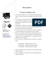 Regulamento Torneio Voleibol 4x4 Da Queima Das Fitas 2014