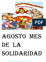 Agosto Mes de La Solidaridad