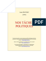 Trotsky Nos Taches Politiques