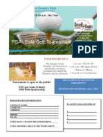 2014 Golf Tournament Flyer