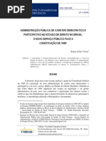 o Novo Servico Publico Face a Constituicao de 1988