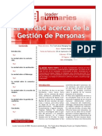 La Verdad Acerca de Gestionar Personas