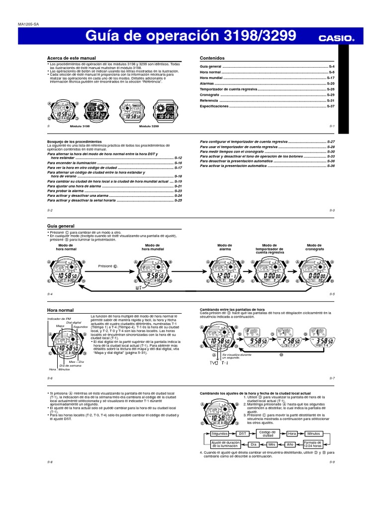 casio 3198 manual