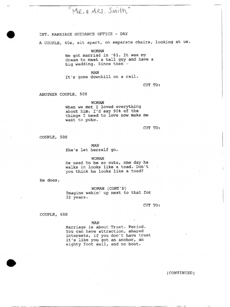 MR and Mrs Smith | PDF