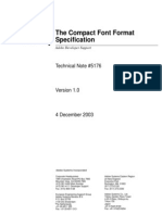 The Compact Font Format Specification