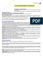 Resumen Farmacología - 01 - Introducción A La Farmacología y Terapéutica