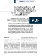 A Pragmatic Review of Organizational Review of Organizational Learning Literature