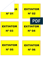 Identificação de Extintores