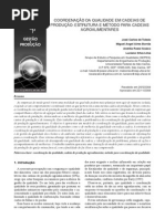 COORDENAÇÃO DA QUALIDADE EM CADEIAS DE PRODUÇÃO - ESTRUTURA E MÉTODO PARA CADEIAS AGROALIMENTARES