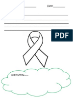 Cancer Ribbon Worksheet