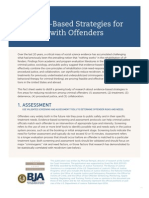 Evidence Bassed Estrategies for Working With Offenders