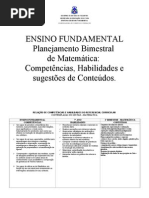 Habilidades Conteudos Matematica Gestar2