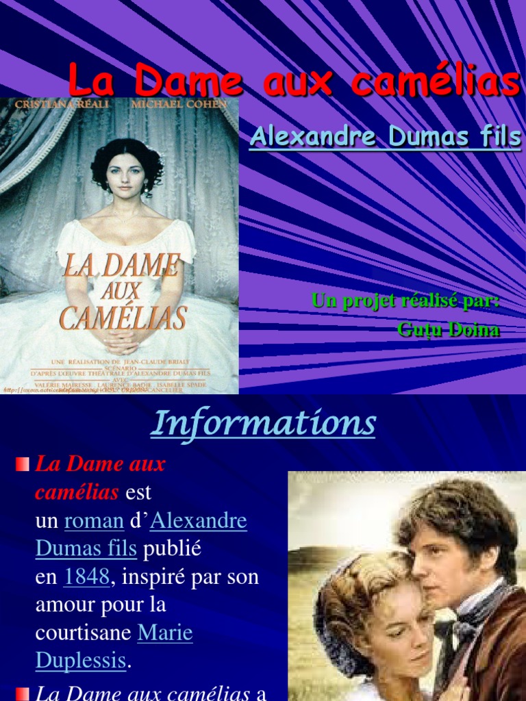 La Dame Aux Camelias PDF Romans Séduction