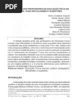 GASPARIA Et Al 2006 a Realidade Dos Professores de EF Na Escola Suas Dificuldades e Sugestoes