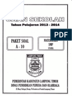 Soal Dan Pembahasan US Matematika SMP 2014