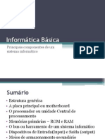 Lecture3 - Principais Componentes de Um Sistema Informático