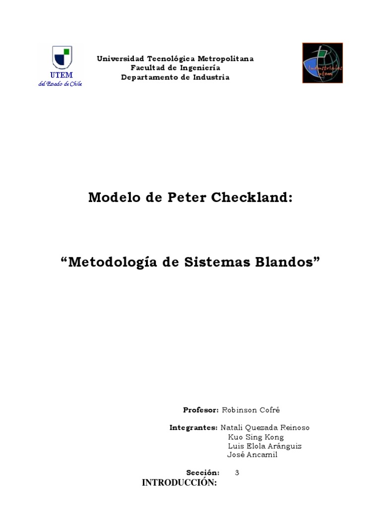 Metodología Checkland | PDF | Ingeniería de Sistemas | Metodología