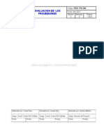 FRED-PSC-004 Procedimientos para La Evaluaciòn de Proveedores
