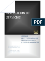 Instalacion de Servicios: Aprendiz: Kelly Tatiana Ramirez Deysi Paola Correa Jennifer Eliana Benitez